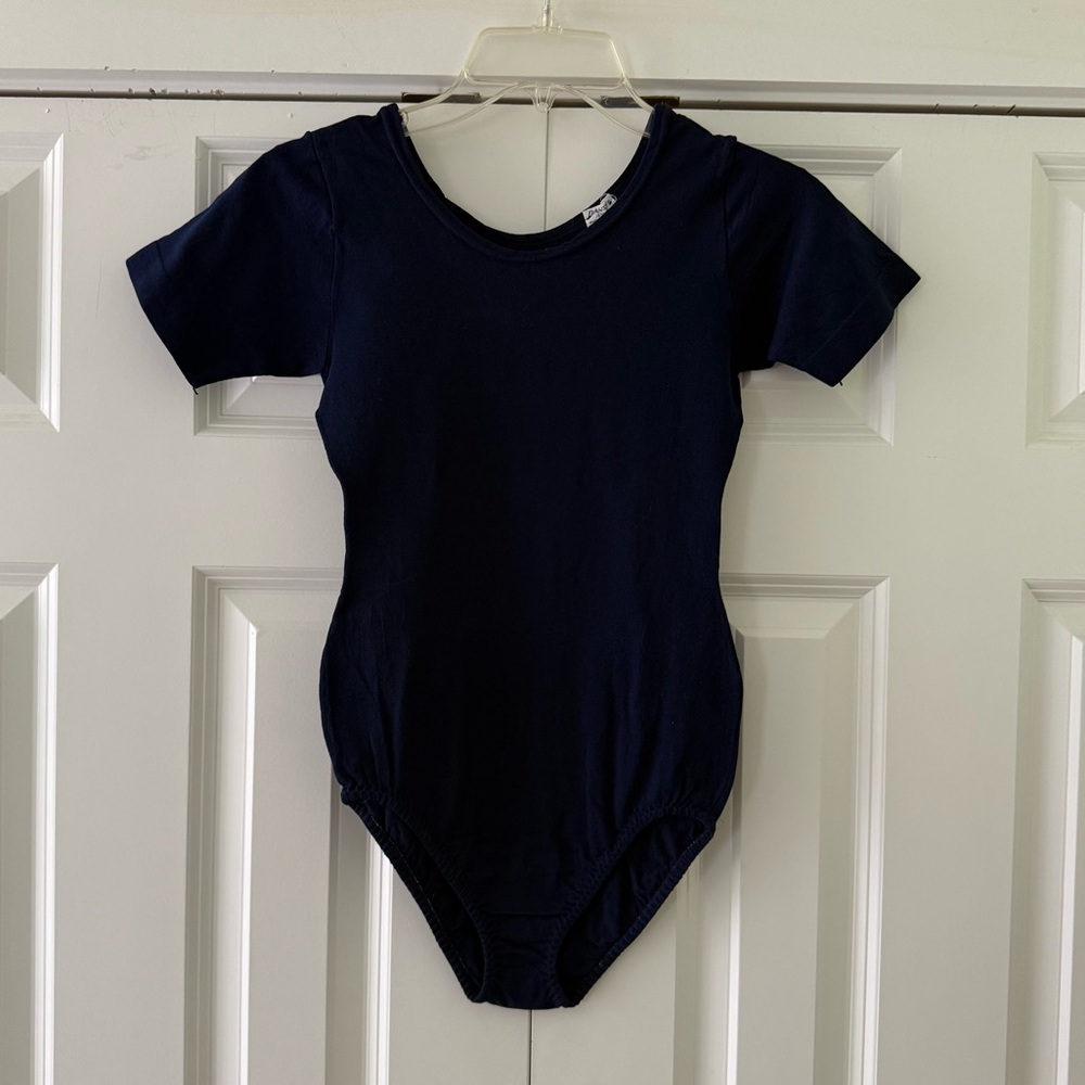 ⭐️ Danskin Navy Blue Short Sleeve Leotard